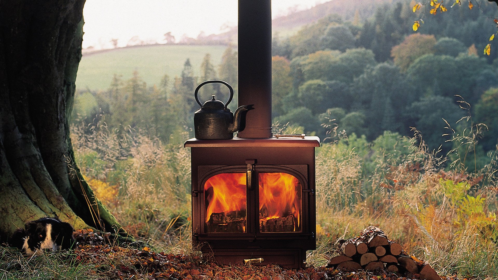 Clearview Stove demo outside