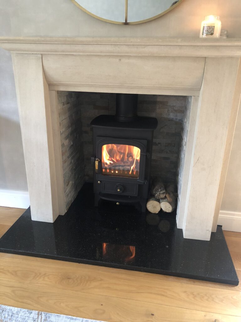 Clearview Pioneer 400 in limestone alcove