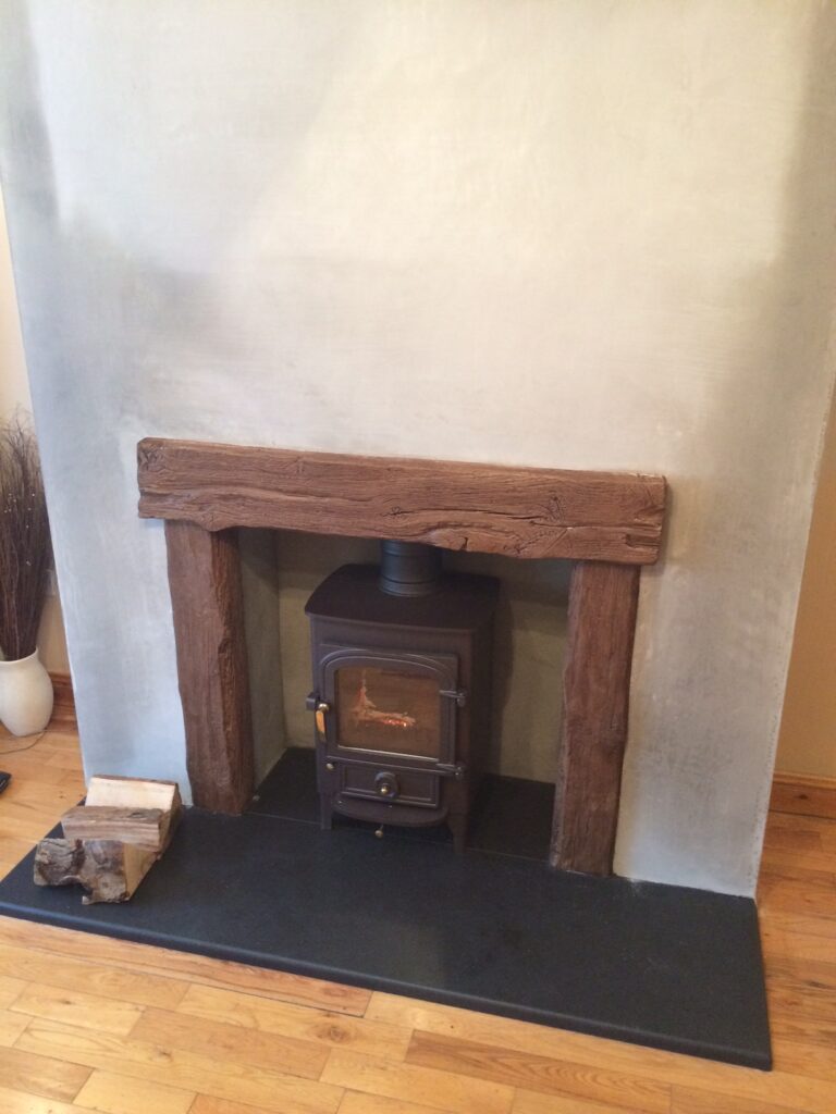 Clearview Pioneer 400 in wood effect alcove