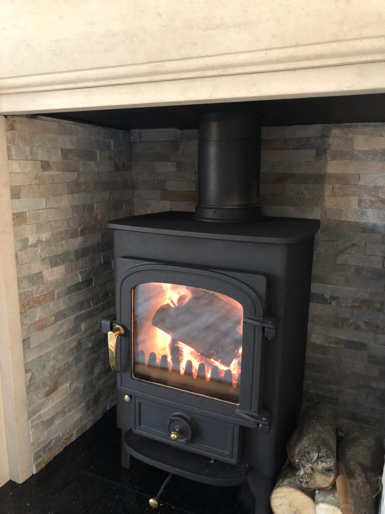 Clearview Pioneer 400 in limestone alcove